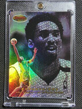 2000-01 BOWMAN'S BEST KOBE BRYANT HOLO EXPRESSIONS SP RARE INSERT BLACK MAMBA